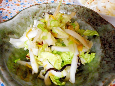 白菜の塩昆布ゆずサラダ
